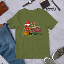 Load image into Gallery viewer, Merry Cluckin' Christmas Unisex t-shirt