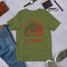 Load image into Gallery viewer, All I Want for Christmas is Fishing Unisex t-shirt