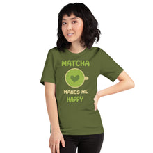 Load image into Gallery viewer, Matcha Makes Me Happy Unisex t-shirt