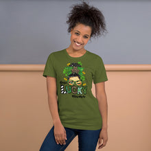 Load image into Gallery viewer, One Lucky Mama Unisex t-shirt