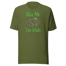 Load image into Gallery viewer, Kiss Me, I’m Irish (leopard lips) Unisex t-shirt