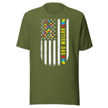 Load image into Gallery viewer, Autism Dad Flag Unisex t-shirt