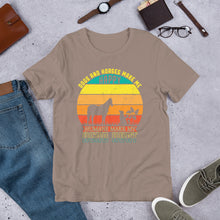 Load image into Gallery viewer, Dogs And Horses Make Me Happy Unisex t-shirt