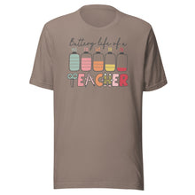 Load image into Gallery viewer, Battery Life Of A Teacher Unisex t-shirt