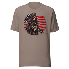 Load image into Gallery viewer, Patriotic Skeleton Soldier Unisex t-shirt
