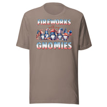 Load image into Gallery viewer, Fireworks with my Gnomies Unisex t-shirt
