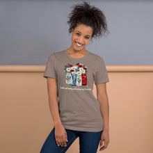 Load image into Gallery viewer, Faith Family Friends Freedom Flowers Unisex t-shirt