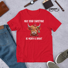 Load image into Gallery viewer, May Your Christmas Be Merry & Bright Unisex t-shirt