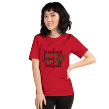 Load image into Gallery viewer, Sundays Are For Jesus And Football Unisex t-shirt