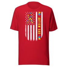 Load image into Gallery viewer, Autism Dad Flag Unisex t-shirt