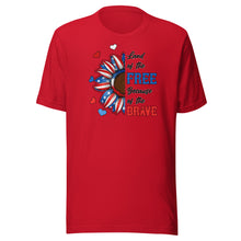 Load image into Gallery viewer, Land Of The Free Because Of The Brave Unisex t-shirt