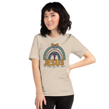 Load image into Gallery viewer, Jesus is the Reason for the Season Rainbow Unisex t-shirt