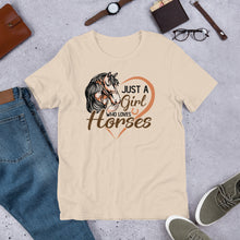 Load image into Gallery viewer, Just A Girl Who Loves Horses Unisex t-shirt