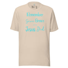 Load image into Gallery viewer, Give Grace, Jesus Did (minimalist) Unisex t-shirt