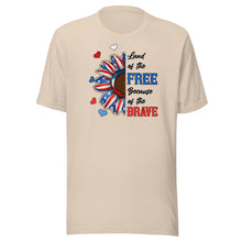 Load image into Gallery viewer, Land Of The Free Because Of The Brave Unisex t-shirt