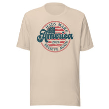 Load image into Gallery viewer, Jesus Make America Believe Again Unisex t-shirt