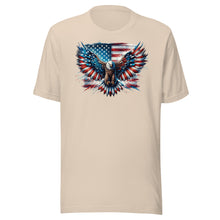 Load image into Gallery viewer, Patriotic Eagle and Flag Unisex t-shirt