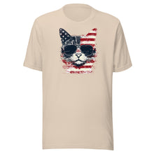 Load image into Gallery viewer, Patriotic Cool Cat Unisex t-shirt