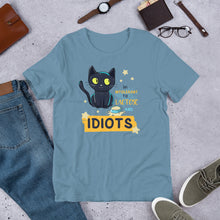 Load image into Gallery viewer, I’m Intolerant to Lactose and Idiots (cat) Unisex t-shirt
