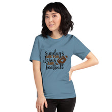 Load image into Gallery viewer, Sundays Are For Jesus And Football Unisex t-shirt