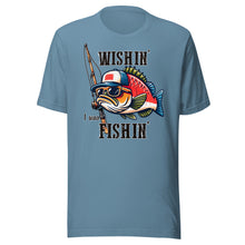 Load image into Gallery viewer, Wishin’ I Was Fishing Unisex t-shirt