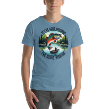 Load image into Gallery viewer, If I’ve Gone Missing, I’ve Gone Fishing Unisex t-shirt