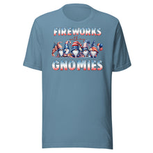 Load image into Gallery viewer, Fireworks with my Gnomies Unisex t-shirt