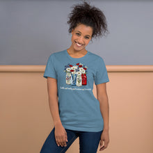 Load image into Gallery viewer, Faith Family Friends Freedom Flowers Unisex t-shirt