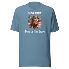 Load image into Gallery viewer, Moo-rica Herd Of The Brave Unisex t-shirt