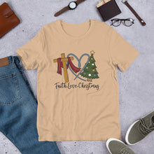 Load image into Gallery viewer, Faith Love Christmas Unisex t-shirt
