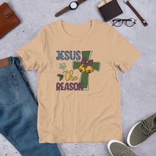 Load image into Gallery viewer, Jesus is the Reason Cross Unisex t-shirt