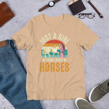 Load image into Gallery viewer, Just A Girl Who Loves Horses Unisex t-shirt