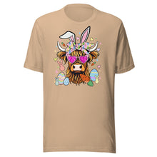 Load image into Gallery viewer, Easter Highland Cow Unisex t-shirt