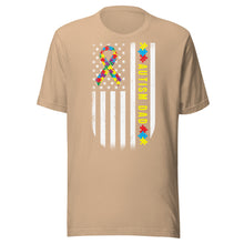 Load image into Gallery viewer, Autism Dad Flag Unisex t-shirt