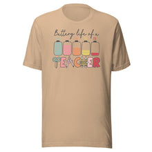 Load image into Gallery viewer, Battery Life Of A Teacher Unisex t-shirt
