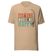 Load image into Gallery viewer, Fishing Makes Me Happy Unisex t-shirt