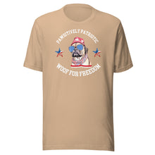 Load image into Gallery viewer, Pawsitively Patriotic Woof For Freedom Unisex t-shirt
