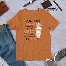 Load image into Gallery viewer, Coffee and Cats Unisex t-shirt