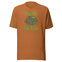 Load image into Gallery viewer, Kiss Me, I’m Irish (leopard lips) Unisex t-shirt