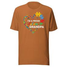 Load image into Gallery viewer, I’m A Proud Autism Grandpa Unisex t-shirt