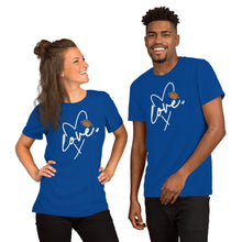 Load image into Gallery viewer, Love Heart Football Unisex t-shirt