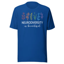 Load image into Gallery viewer, Neurodiversity Is Beautiful Flowers Unisex t-shirt