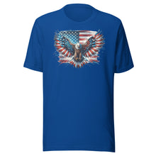 Load image into Gallery viewer, Patriotic Eagle and Flag Unisex t-shirt