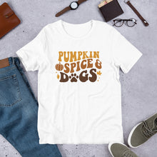 Load image into Gallery viewer, Pumpkin Spice and Dogs Unisex t-shirt
