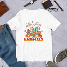 Load image into Gallery viewer, Fallin' With My Gnomies Unisex t-shirt (Lighter Colors)