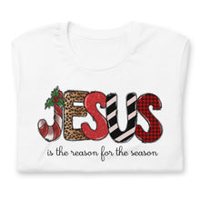 Load image into Gallery viewer, Jesus is the Reason for the Season (Block Letters) Unisex t-shirt