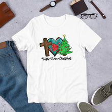 Load image into Gallery viewer, Faith Love Christmas Unisex t-shirt
