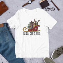 Load image into Gallery viewer, The Real Gift is Jesus Unisex t-shirt