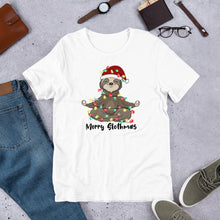 Load image into Gallery viewer, Merry Slothmas Unisex t-shirt