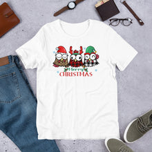 Load image into Gallery viewer, Merry Christmas Three Chickens Unisex t-shirt